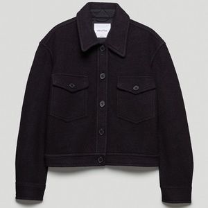ON HOLD Aritzia Wilfred Free Ganna Cropped Shirt Jacket Black